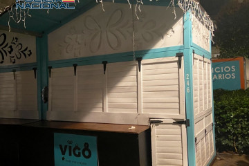 Detenido un hombre que forzó una caseta del mercadillo de navidad de la Alameda de Vigo para robar y agredió a un vigilante de seguridad.