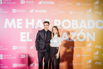 Óscar Casas y Ana Jara en Pontevedra este martes.