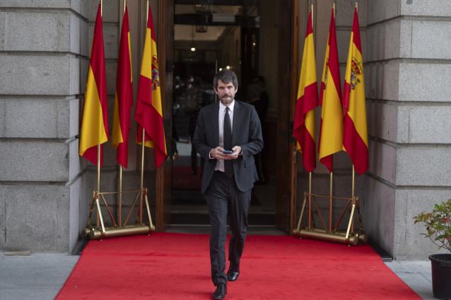 El ministro de Cultura, Ernest Urtasun, tras el acto institucional por el Día de la Constitución, en el Congreso de los Diputados, a 6 de diciembre de 2025, en Madrid (España).