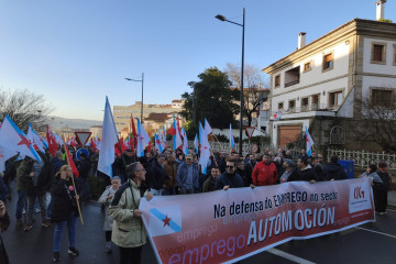Manifestación de la CIG en Santiago contra los presupuestos