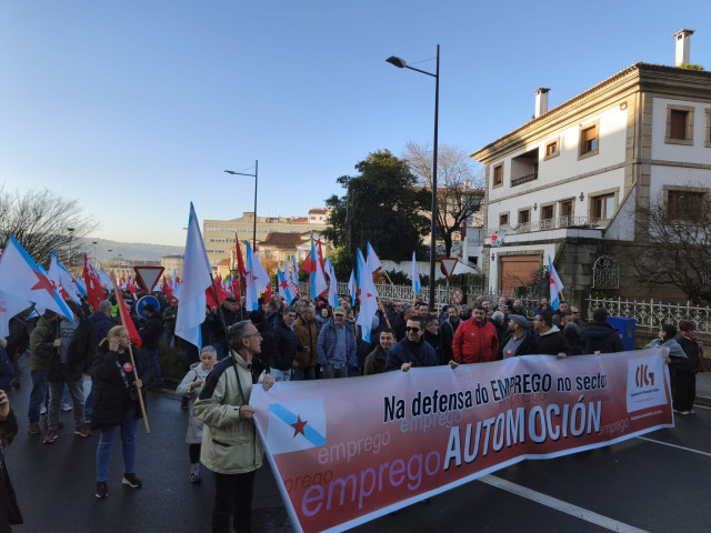 Manifestación de la CIG en Santiago contra los presupuestos