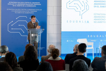 El conselleiro de Educación, Ciencia, Universidades e FP, Román Rodríguez.