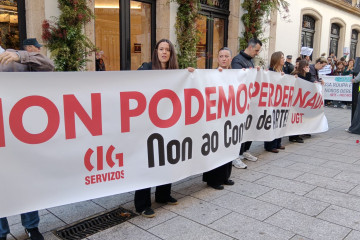 Protesta en el sector del comercio textil en la provincia de A Coruña
