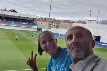 Jácome en un partido de fútbol