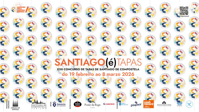 Cartel promocional de la nueva edición de 'Santiago(é)Tapas'