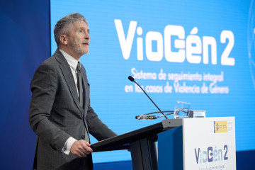 Archivo - El ministro del Interior, Fernando Grande-Marlaska, presentan el nuevo modelo de respuesta policial a la violencia de género. LUGAR: Centro Tecnológico de Seguridad (CETSE), a 15 de enero 