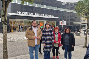 Ana Pontón este jueves en Povisa.