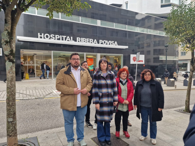 Ana Pontón este jueves en Povisa.