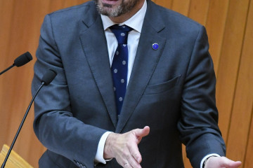 Archivo - El conselleiro de Presidencia, Xustiza e Deportes, Diego Calvo