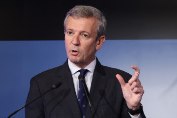 El presidente de la Xunta de Galicia, Alfonso Rueda, interviene durante el Congreso España 360º, en el Hotel Palace, a 26 de noviembre de 2025, en Madrid (España). Rueda ha participado en el diálo