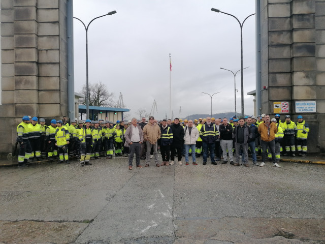Concentración en Ferrol.