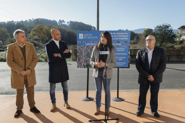 La conselleira de Vivenda e Planificación de Infraestruturas, María M. Allegue