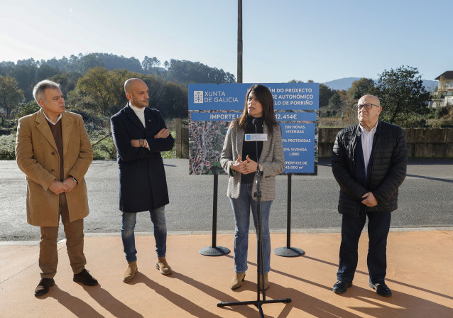 La conselleira de Vivenda e Planificación de Infraestruturas, María M. Allegue