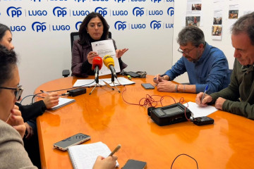 Archivo - Elena Candia en rueda de prensa.