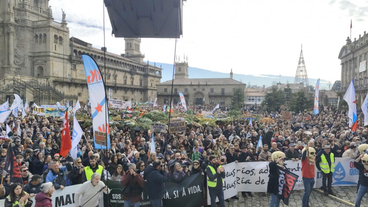 Miles de voces contra Altri en Santiago: 