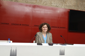 La alcaldesa de Santiago, Goretti Sanmartín