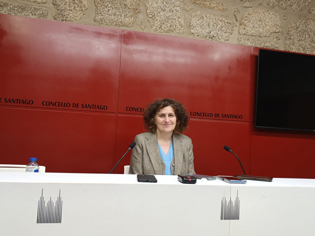 La alcaldesa de Santiago, Goretti Sanmartín