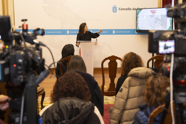 La alcaldesa de A Coruña, Inés Rey, presenta la Cabalgata de Reyes