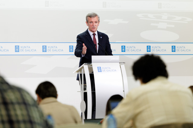 El presidente de la Xunta, Alfonso Rueda