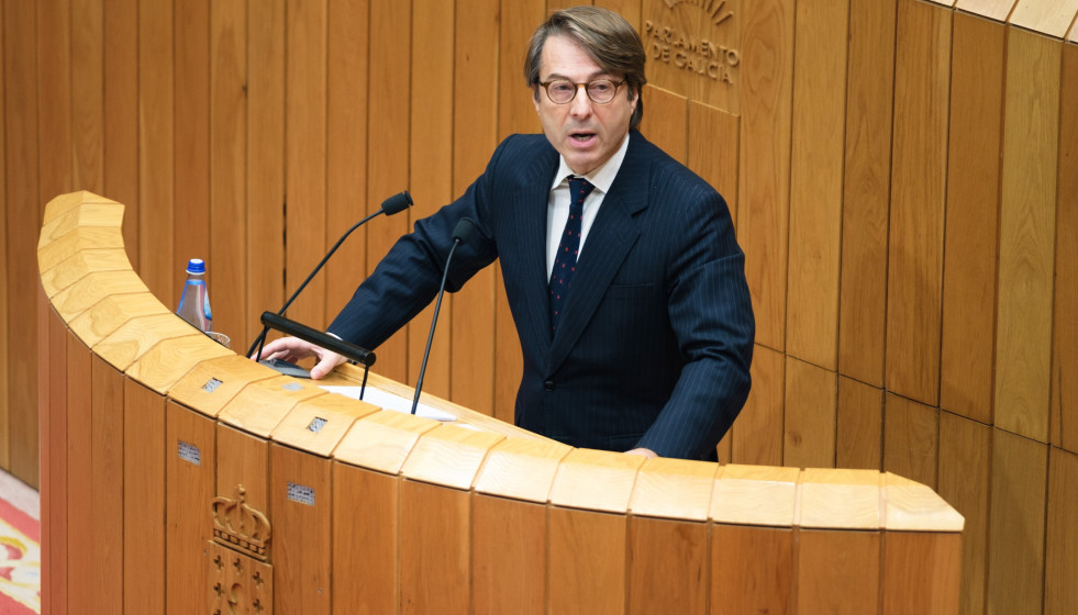 Archivo - El conselleiro de Facenda, Miguel Corgos, en el Parlamento