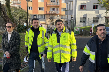 El delegado del Gobierno en Galicia, Pedro Blanco, visita Boiro