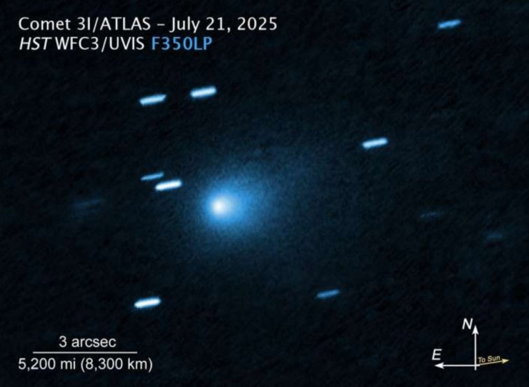 Los astrónomos de todo el planeta siguen al particular cometa 3I/ATLAS, 