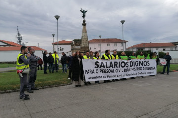 Imagen de la protesta en Ferrol.