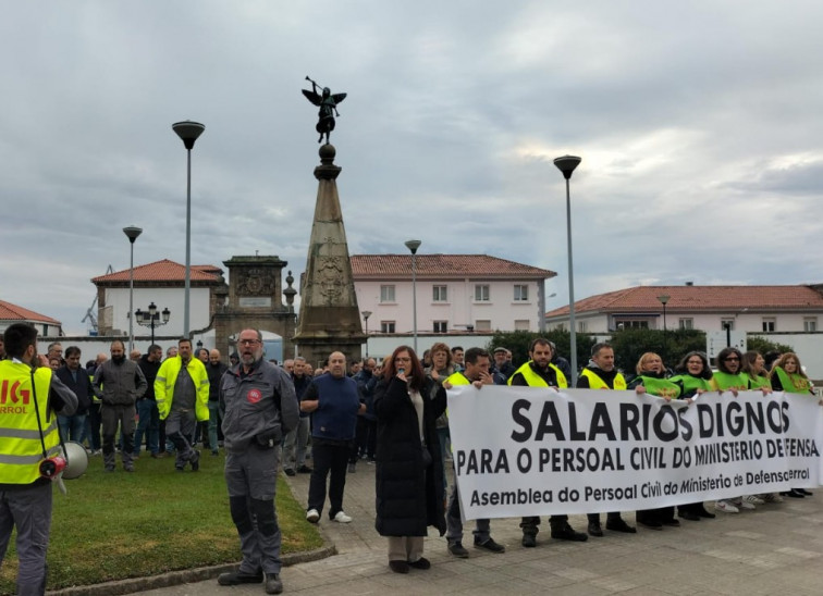 Ferrol alza la voz: el personal civil de Defensa exige igualdad salarial