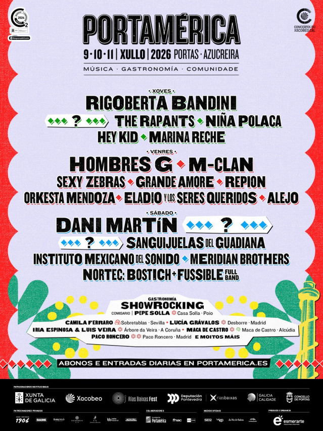 Cartel del festival PortAmérica.