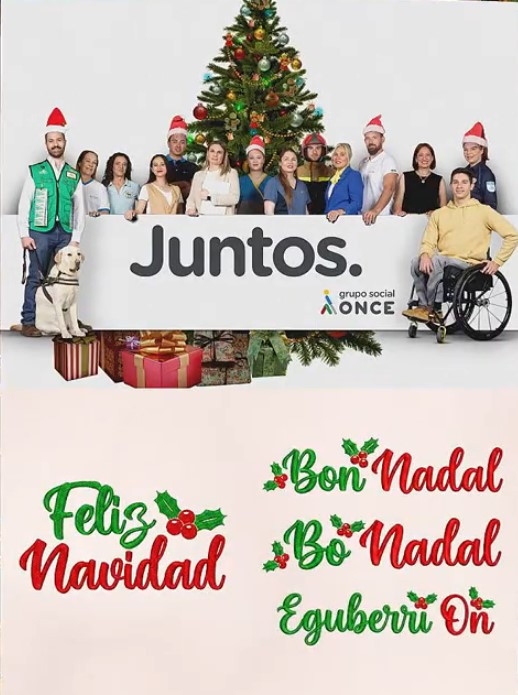 El Grupo social ONCE celebra la Navidad con un mensaje de igualdad