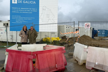 Los diputados del Grupo Popular Cristina Sanz y José Manuel Mato visitan el polígono de As Gándaras de Lugo