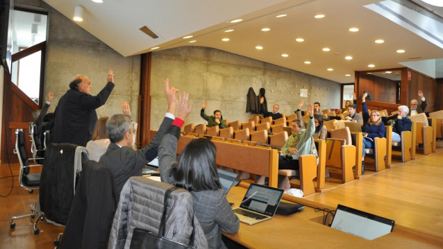 Imagen del consejo de gobierno de este lunes.