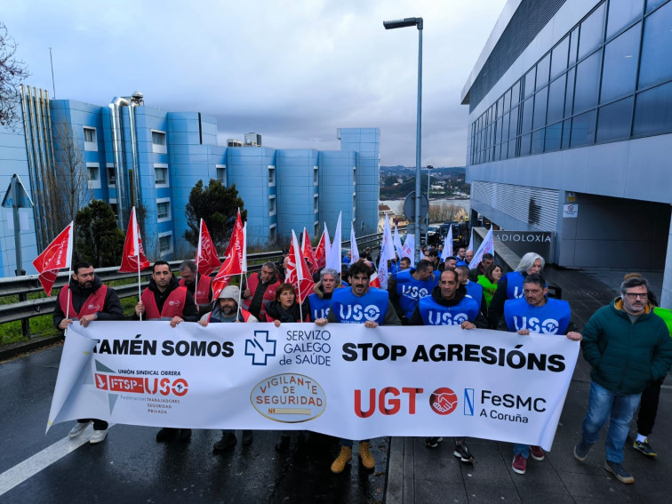Vigilantes de seguridad, llamados de nuevo a protestar ante los hospitales gallegos contra las agresiones
