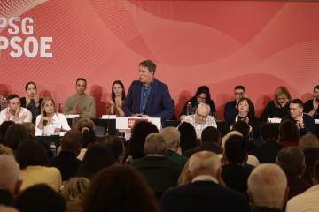 Archivo - El secretario xeral del PSdeG, José Ramón Gómez Besteiro, en la reunión de su Comité Nacional, a 15 de noviembre de 2025.