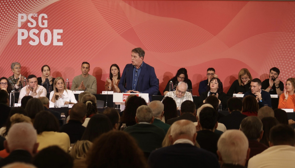 Archivo - El secretario xeral del PSdeG, José Ramón Gómez Besteiro, en la reunión de su Comité Nacional, a 15 de noviembre de 2025.