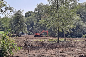 Imagen de las obras paralizadas.