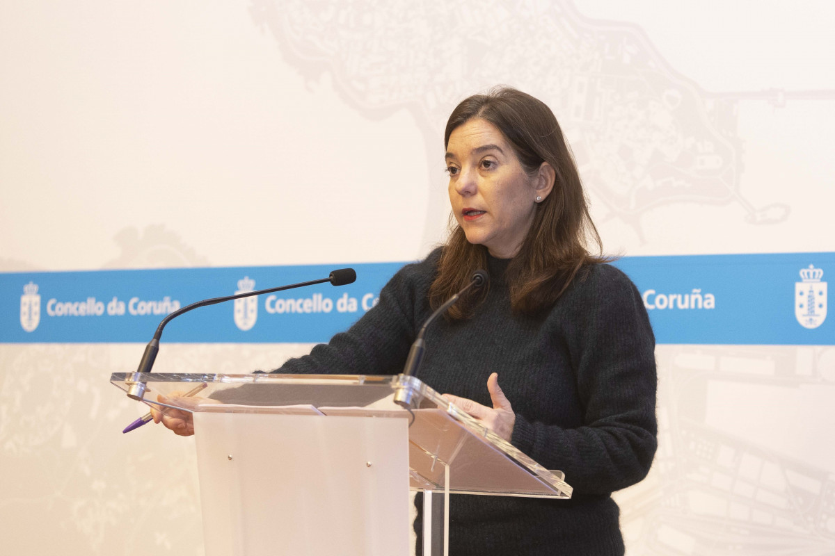 La alcaldesa de A Coruña, Inés Rey, informa sobre asuntos aprobados en la Junta de Gobierno