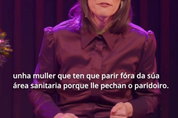 La líder del BNG, Ana Pontón, felicita las fiestas con un video en el que se convierte en monologuista