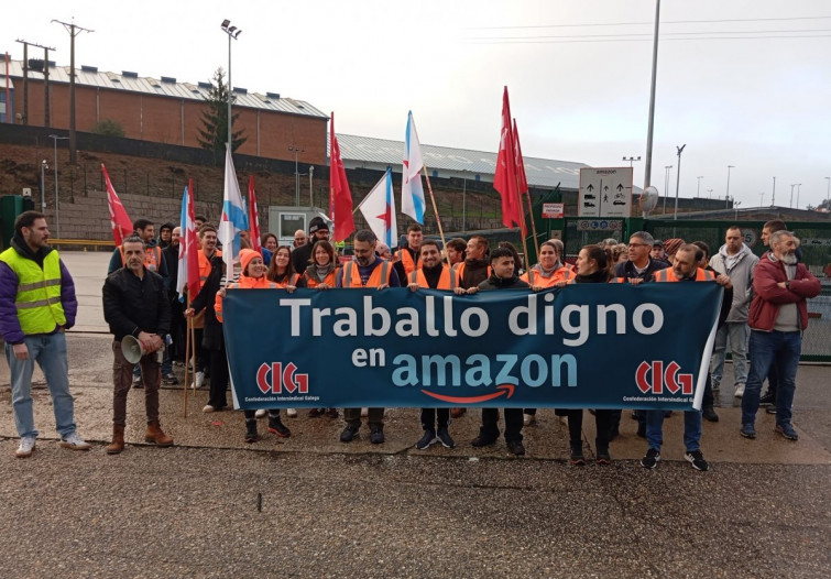 Convocan paros en el centro logístico de Amazón en O Porriño para exigir mejoras laborales