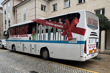 Unidad móvil de donación de sangre