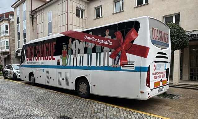 Unidad móvil de donación de sangre