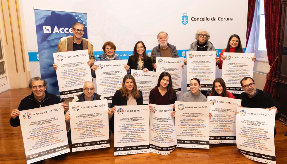 A Coruña acogerá el día 27 una nueva edición del programa solidario 'A Radio Conta', este año en beneficio de Accem
