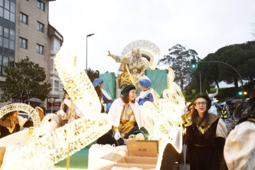 Archivo - Cabalgata de los Reyes Magos en Santiago de Compostela, a 4 de enero de 2025.