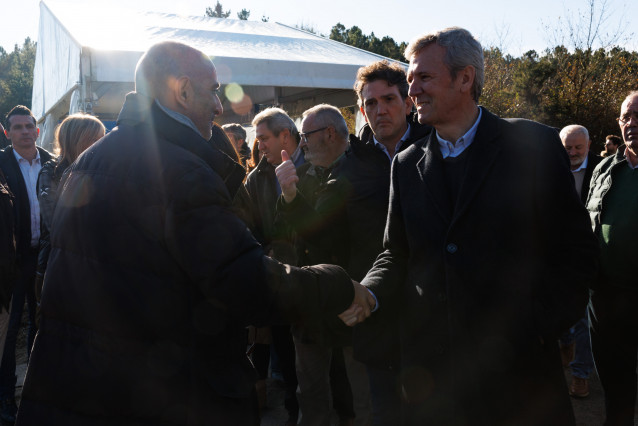 Rueda, en el acto que tuvo lugar en O Corgo.