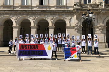 Archivo - Concentración para reclamar justicia para Diego Bello