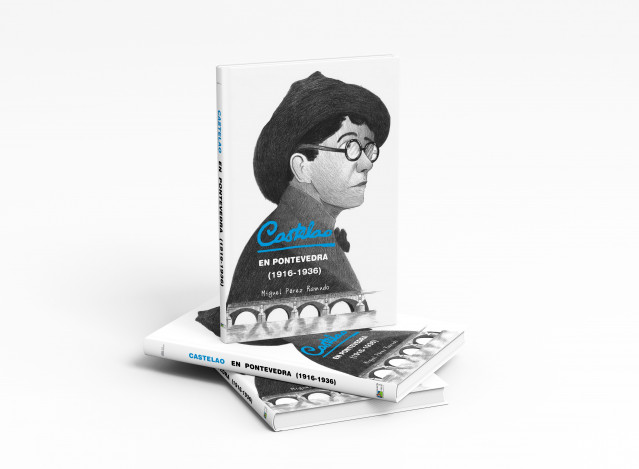 Vista de un ejemplar de 'Castelao en Pontevedra'.