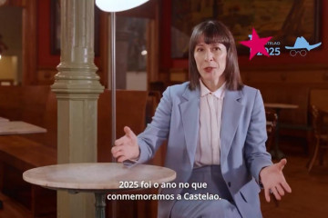 Captura de un momento del mensaje de Ana Pontón.