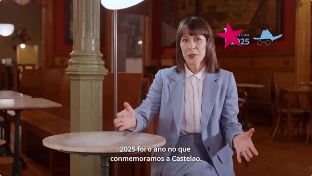 Captura de un momento del mensaje de Ana Pontón.