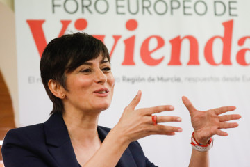 Archivo - La ministra de Vivienda y Agenda Urbana, Isabel Rodríguez, inaugura el foro europeo de vivienda 'El reto de la vivienda en la Región de Murcia, respuestas desde Europa', en el Rectorado de