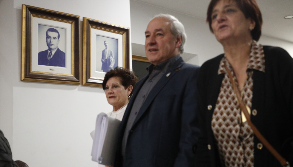 El alcalde de Monforte de Lemos, José Tomé, acusado de conductas de acoso sexual, se dirige al pleno del Ayuntamiento. En Monforte de Lemos, Lugo.